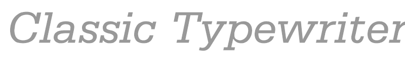 Classic Typewriter