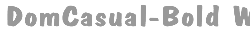 DomCasual-Bold Wd