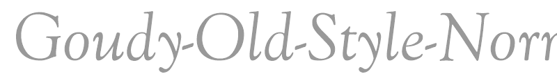 Goudy-Old-Style-Normal-Italic