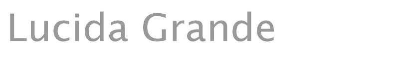 Lucida Grande