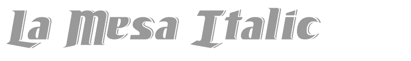 La Mesa Italic