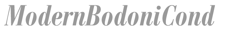 ModernBodoniCond