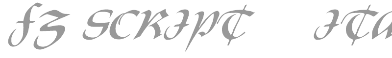 FZ SCRIPT 19 ITALIC