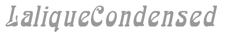 LaliqueCondensed