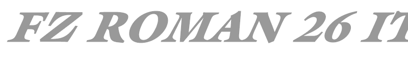 FZ ROMAN 26 ITALIC