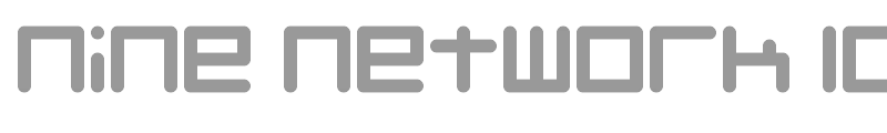 Nine Network logo font