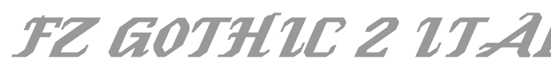 FZ GOTHIC 2 ITALIC