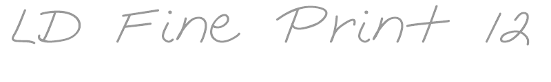 LD Fine Print 12