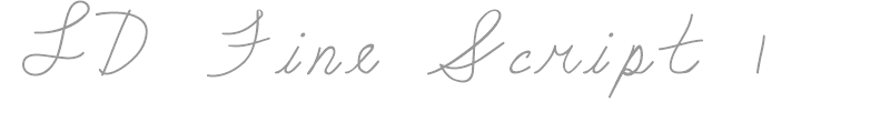 LD Fine Script 1