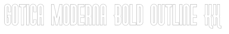 Gotica Moderna Bold Outline KK
