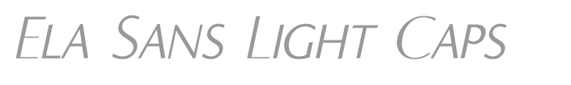 Ela Sans Light Caps