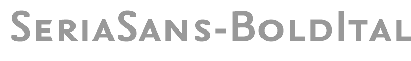 SeriaSans-BoldItalicCaps