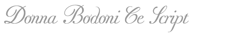Donna Bodoni Ce Script