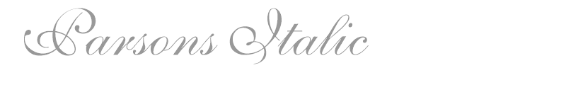 Parsons Italic