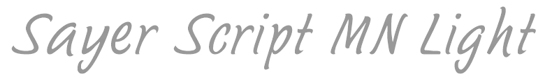 Sayer Script MN Light