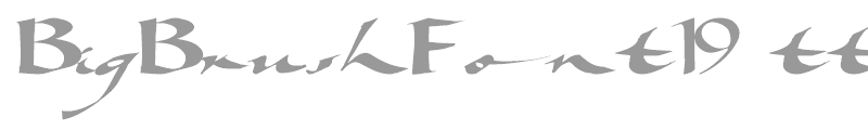 BigBrushFont19