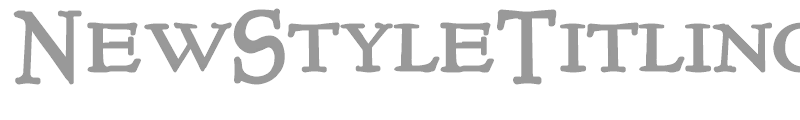 NewStyleTitling