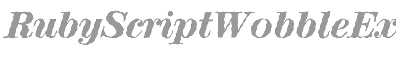 RubyScriptWobbleExtrabold