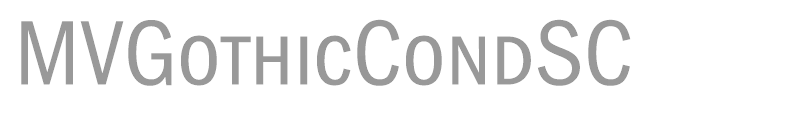 MVGothicCondSC