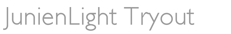 JunienLight Tryout