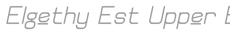 Elgethy Est Upper Bold