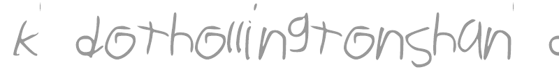kdothollingtonshandwriting