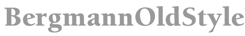BergmannOldStyleBlack