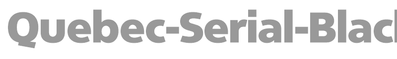 Quebec-Serial-Black