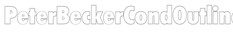 PeterBeckerCondOutline-ExtraBo