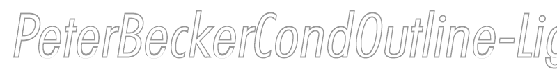 PeterBeckerCondOutline-Light