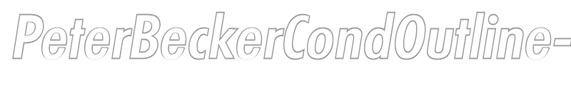 PeterBeckerCondOutline-Medium