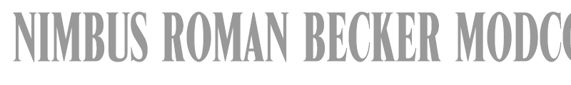 Nimbus Roman Becker ModComD