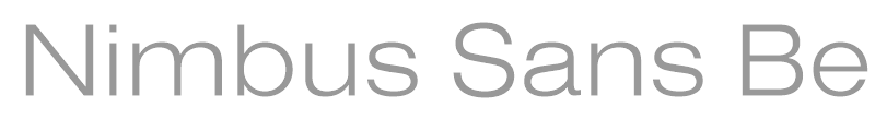 Nimbus Sans Becker DLigExt
