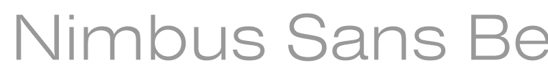 Nimbus Sans Becker TLigExt