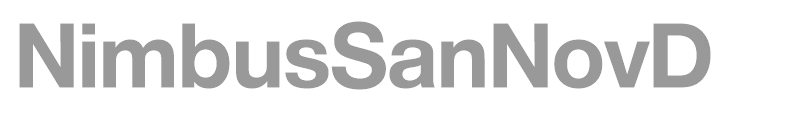 NimbusSanNovD
