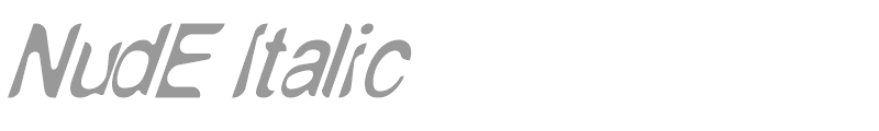 NudE Italic