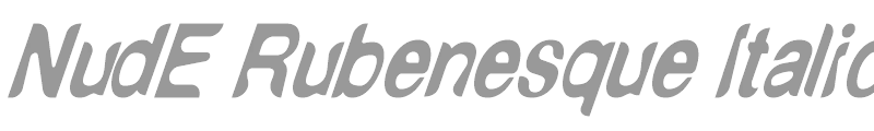 NudE Rubenesque Italic