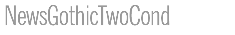 NewsGothicTwoCond