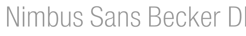 Nimbus Sans Becker DLigCon