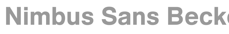Nimbus Sans Becker No5TMed