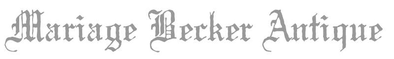 Mariage Becker Antique