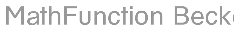 MathFunction Becker