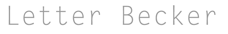 Letter Becker