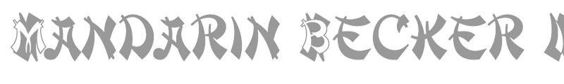 Mandarin Becker Initials