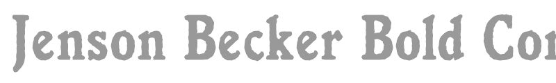 Jenson Becker Bold Cond