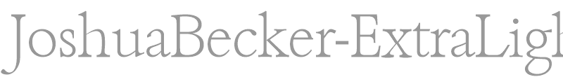 JoshuaBecker-ExtraLight