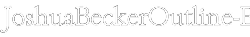 JoshuaBeckerOutline-ExtraLight