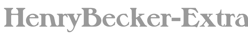HenryBecker-ExtraBold