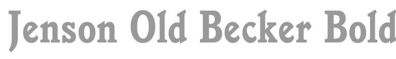 Jenson Old Becker Bold Cond