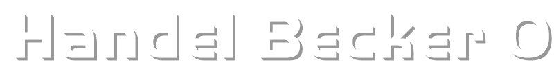 Handel Becker Only Shadow Bold